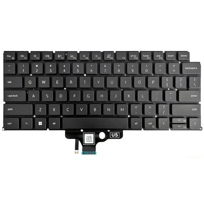 Tastatura Laptop 2-in-1, Dell, Latitude 7340, 2DJVH, 02DJVH, iluminata, layout US