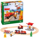 Set trenulet pompieri BRIO, 3+ ani
