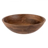 Bol Salată, Model Natural, Lemn, Culoare Maro, Diametru 29 cm, &Icirc;nălțime 10.5 cm, Capacitate 3.5 L