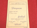 Program (rar-vechi) meci fotbal OTELUL GALATI - DINAMO BACAU (03.04.1966)