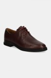 Camper pantofi de piele Iman femei, culoarea bordo, cu toc plat, K200685-033