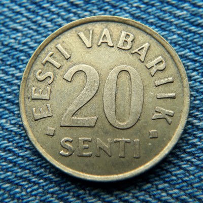 2L - 20 Senti 1992 Estonia foto