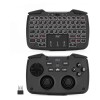 Mini tastatura wireless 3 in 1, touchpad, gamepad cu vibratii, turbo pentru PC, PS3, Android, TV Box, Smart TV, Rii tek
