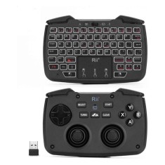 Mini tastatura wireless 3 in 1, touchpad, gamepad cu vibratii, turbo pentru pc, ps3, android, tv box, smart tv foto