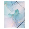 Mapă Carton Marmură cu Elastic, 24x32 cm, Multicoloră - Organizare Documente Birou/Școală, Design Elegant