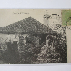 Rara! Carte postala casa de la Poradim,circulata TCV 1906