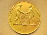 B273-I-Medalia Karl Muller 1987 Premiu Nobel Fizica bronz aurit.