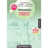 MATEMATICA PREGATIREA TEZEI CU SUBIECT UNIC, SEMESTRUL 1-MARIA ZAHARIA, DAN ZAHARIA-329498