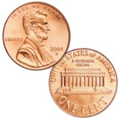 USA 1 cent 2008 P UNC foto