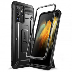 Husa pentru Samsung Galaxy S21 Ultra 5G, Supcase Unicorn Beetle Pro, Black