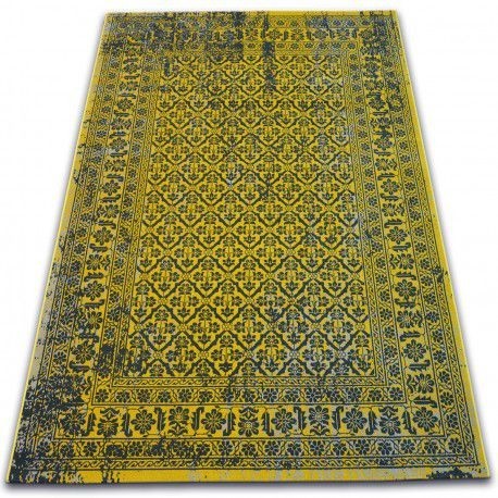 Covor Vintage Flori 22209/025 galben, 80x150 cm