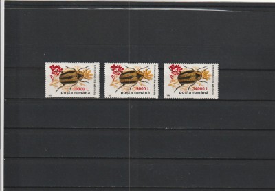 ROMANIA 2000 LP 1516 INSECTE SUPRATIPAR SERIE MNH NESTAMPILATA foto