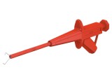 Carlig de testare ST&Auml;UBLI cu penseta, 1kV, 4mm, Rosu, 155mm, CAT II