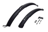 Set aparatori noroi fata+spate plastic, roata 24&quot;-26&quot;, culoare negru Cod:AWR2157