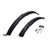 Set aparatori noroi fata+spate plastic, roata 24&quot;-26&quot;, culoare negru Cod:AWR2157