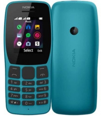 Telefon mobil cu butoane Nokia 110 (16NKLB01A05), Dual SIM, albastru foto