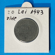 Moneda Regatul Romaniei 20 Lei 1943 in stare buna