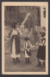 Carte Postala - Romania Grid Fagaras - Mama cu fetite - Port Popular