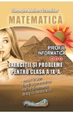 Matematica. Profil Informatica: Exercitii si probleme - Clasa 9 - Gheorghe Adalbert Schneider