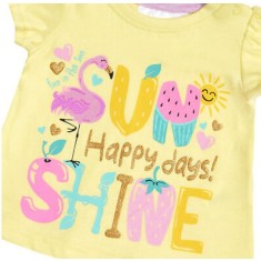 Tricou fetite - Happy days (Marime Disponibila: 6-9 luni (Marimea 19