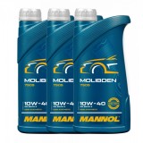 Cumpara ieftin Pachet 3 litri Ulei Motor MANNOL Molibden 10W40 (MoS2) - Hidrosintetic, Anti-frictiune Extrema