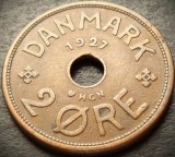 Cumpara ieftin Moneda istorica 2 ORE - DANEMARCA, anul 1927 *cod 4359 A = excelenta, Europa, Bronz