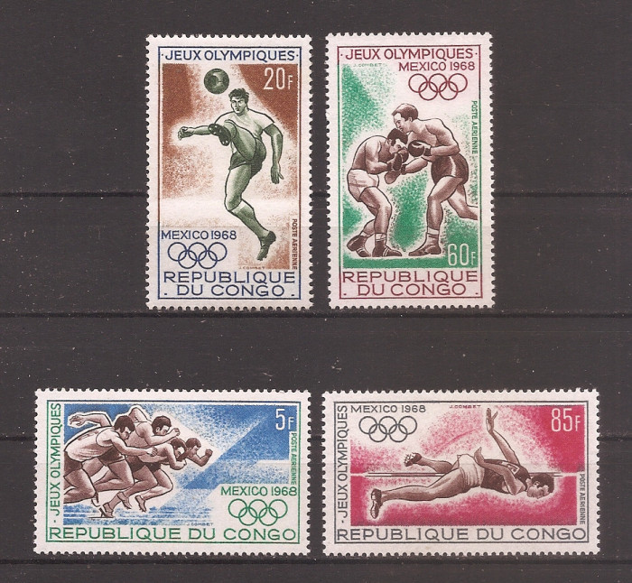 Congo 1968 - Jocurile Olimpice, Mexic, PA, MH (vezi descrierea)