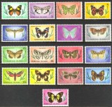Norfolk, fluturi, 1977, seria de 17 valori, MNH