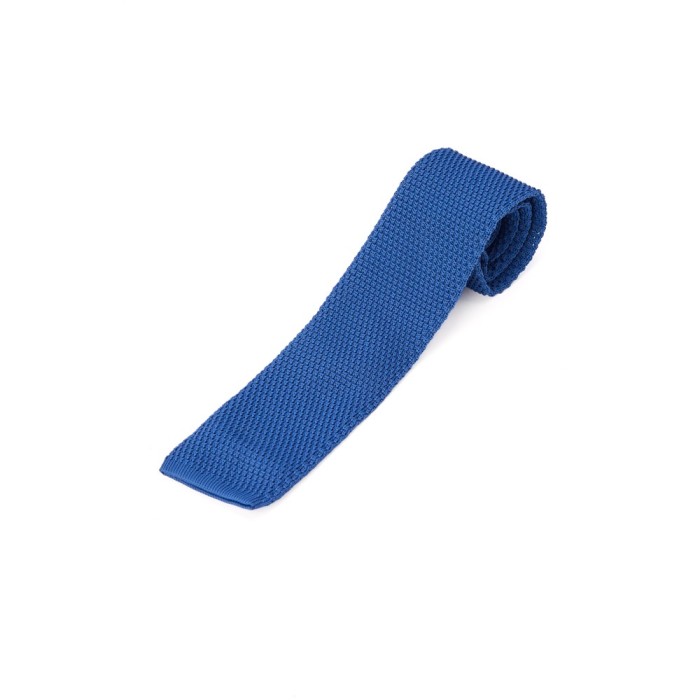 Cravata barbati tricotata bleu CR01