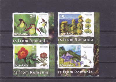 Romania 2020 - LP 2296 FLORI PROTEJATE DIN ROMANIA,MNH. foto