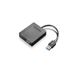 Lenovo universal usb 3.0 to vga/hdmi adapter black foto