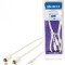 Cablu audio jack stereo 3.5 mm tata - 2x RCA tata 1m alb Valueline