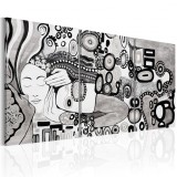 Cumpara ieftin Tablou pictat manual - Silver Kiss 60x30 cm
