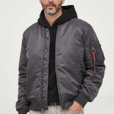 Alpha Industries geaca bomber MA-1 VF 59 barbati, culoarea gri, de tranzitie