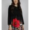 BLUZA COMBINATA CU CAMASA MANECA LUNGA SI GLUGA DOMIDEEA TALIE UNICA Multicolora