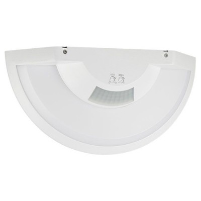 Lampa perete led 10w ip54 senzor de miscare 3in1 - alb foto