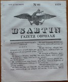 Cumpara ieftin Ziarul Buletin , gazeta oficiala a Principatului Valahiei , nr. 65 , 1839