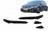 Ornamente bara fata flapsuri compatibil cu VW Golf 7.5 R Hatchback (2017-2020) Negru Lucios FBFOBG75RPB