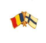 Insigna Drapel Romaniei Drapel Finlanda PIN516