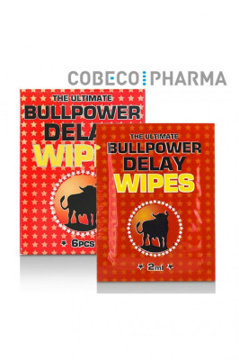 Servetele intarziere ejaculare, Bull Power: Wipes Delay 6 pcs x 2 ml foto