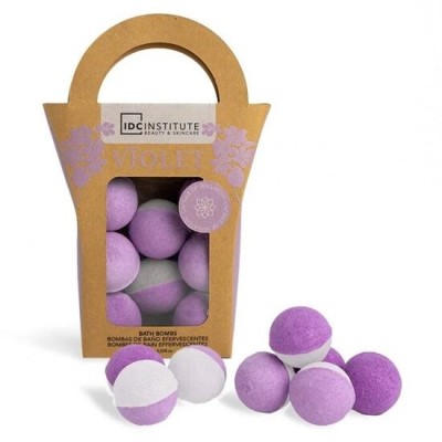 Set 8 bile efervescente de baie Violet, IDC Institute 99021, 8 x 15g foto
