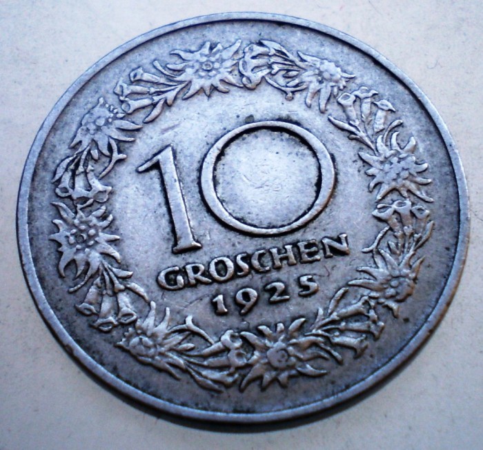 7.710 AUSTRIA 10 GROSCHEN 1925