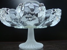 FRUCTIERA / BOMBONIERA CU PICIOR DIN CRISTAL foto