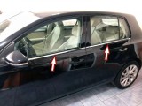 Set de 4 ornamente chedere/geamuri crom pentru VW Golf VI, 6 hatchback din 2008-2012