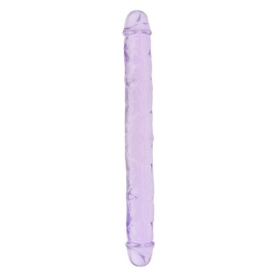 Dildouri duble - Loving Joy Dildo Dublu 30 cm Violet Utilizeaza-l Singura sau cu O Partenera foto
