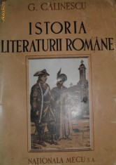 Istoria Literaturii Romane (compendiu) - G. Calinescu foto