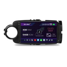 Navigatie Toyota Yaris (2010-2018), Android 13, A-Octacore 4GB RAM + 64GB ROM, 9 Inch - AD-BGA9004+AD-BGRKIT104B foto