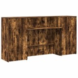 Cumpara ieftin Birou de receptie stejar afumat 200x50x103,5 cm lemn prelucrat