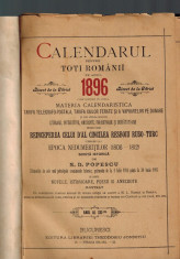 Calendarul pentru toti romanii pe anul 1896 /al cincilea resboiu ruso-turc foto