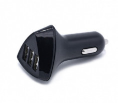 Adaptor incarcator auto 3 USB incarcare rapida 4.2A universal foto